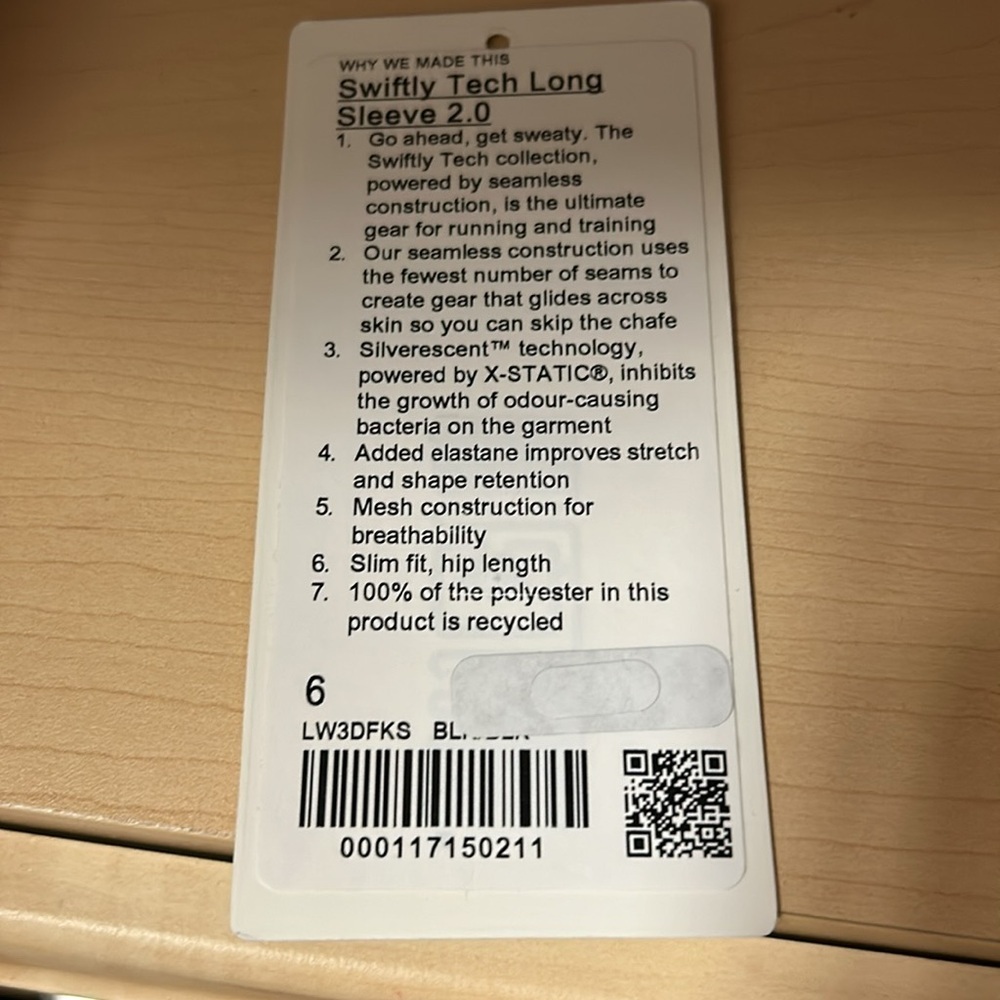 Lululemon swiftly tech long sleeve crew - Picture 10 of 10